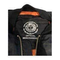 Pandemonium - MA1 Bomber Jacket - Pandemonium Red & Gold Logo Round - Embroidered